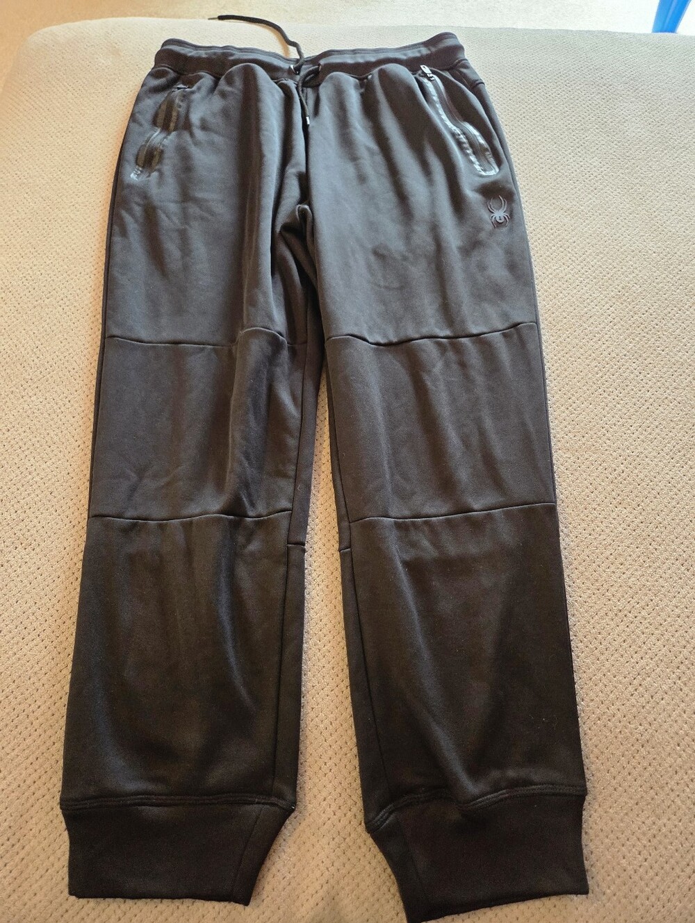 Spyder Active Joggers ProWeb Black Sweat Pants mens medium